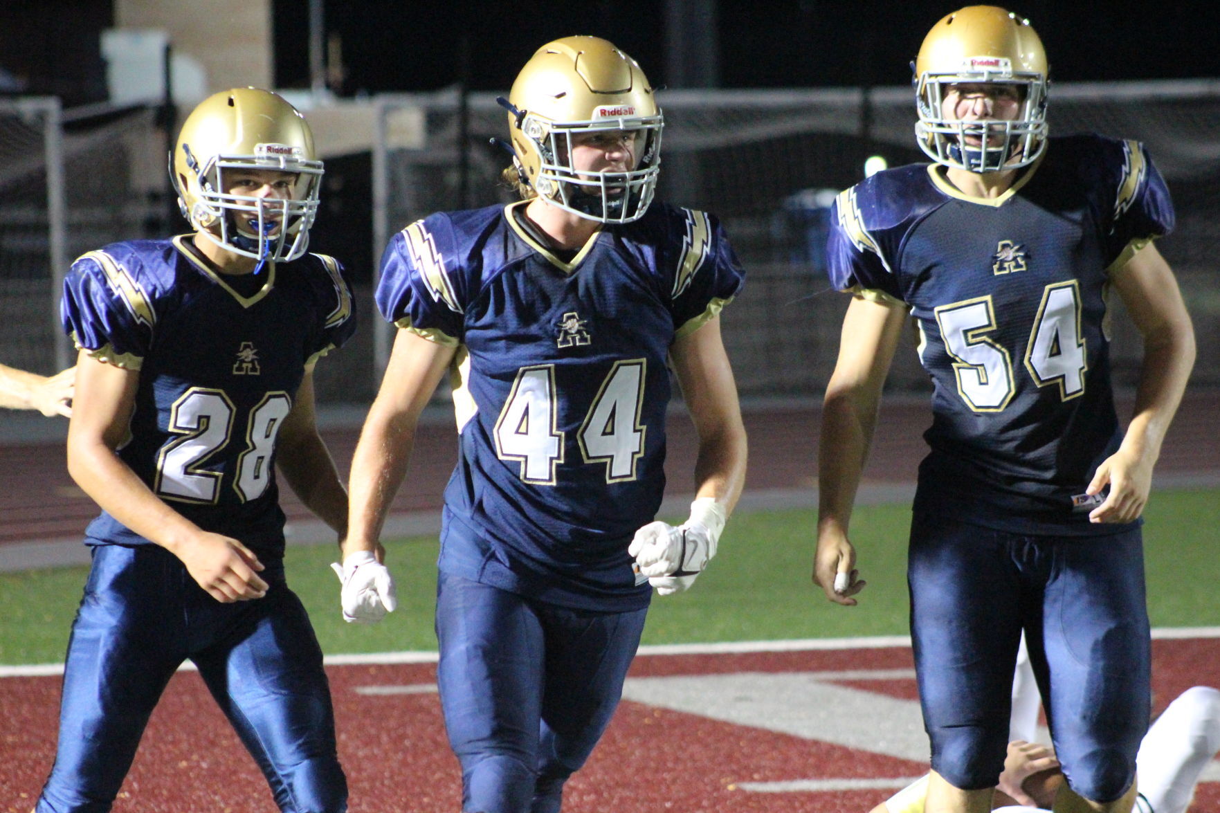 Pierson Feehan celebrates a sack